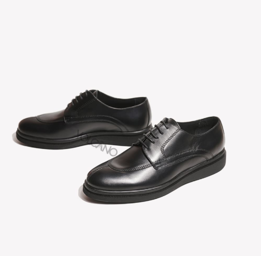 Chaussure Medical En Cuir Noir Pour Les Hommes