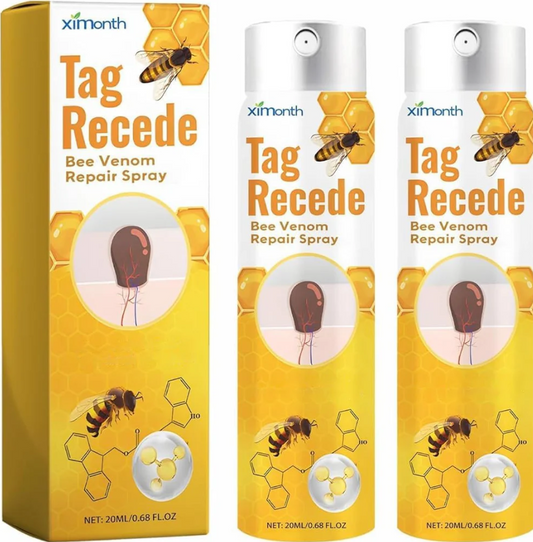 Pack (2 boites )Spray TagRecede de au venin d'abeille pour traitement les verrues